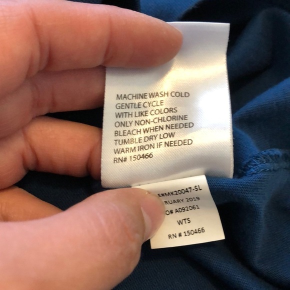 Fairlane Mens Polo Sz M Blue Pima Cotton Stripe Work Business Casual Comfy Job - Picture 5 of 8